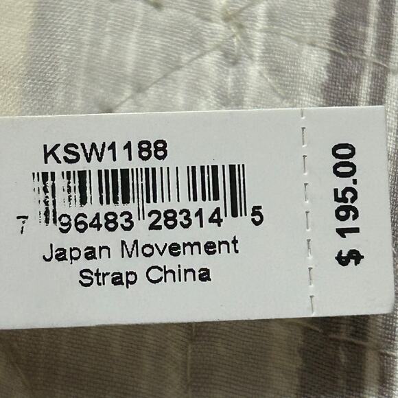 Kate Spade Women's Metro Watch Cream Dial Merlot Leather Strap KSW1188 Box - Picture 9 of 13